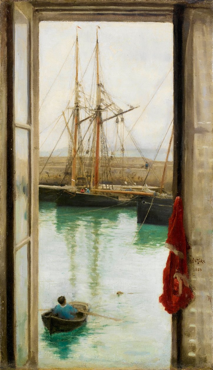 Harbor Dielette, Normandiet af Henry Scott Tuke