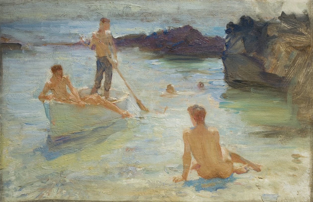 Studie for Morning Splendour, c.1921 af Henry Scott Tuke