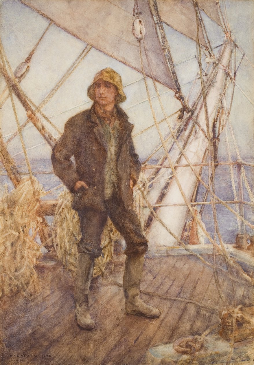 The Look-Out (aka The Lookout Man), 1908 af Henry Scott Tuke
