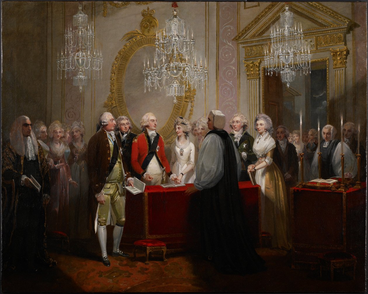 Ægteskabet mellem hertugen og hertuginden af York, 1791 af Henry Singleton