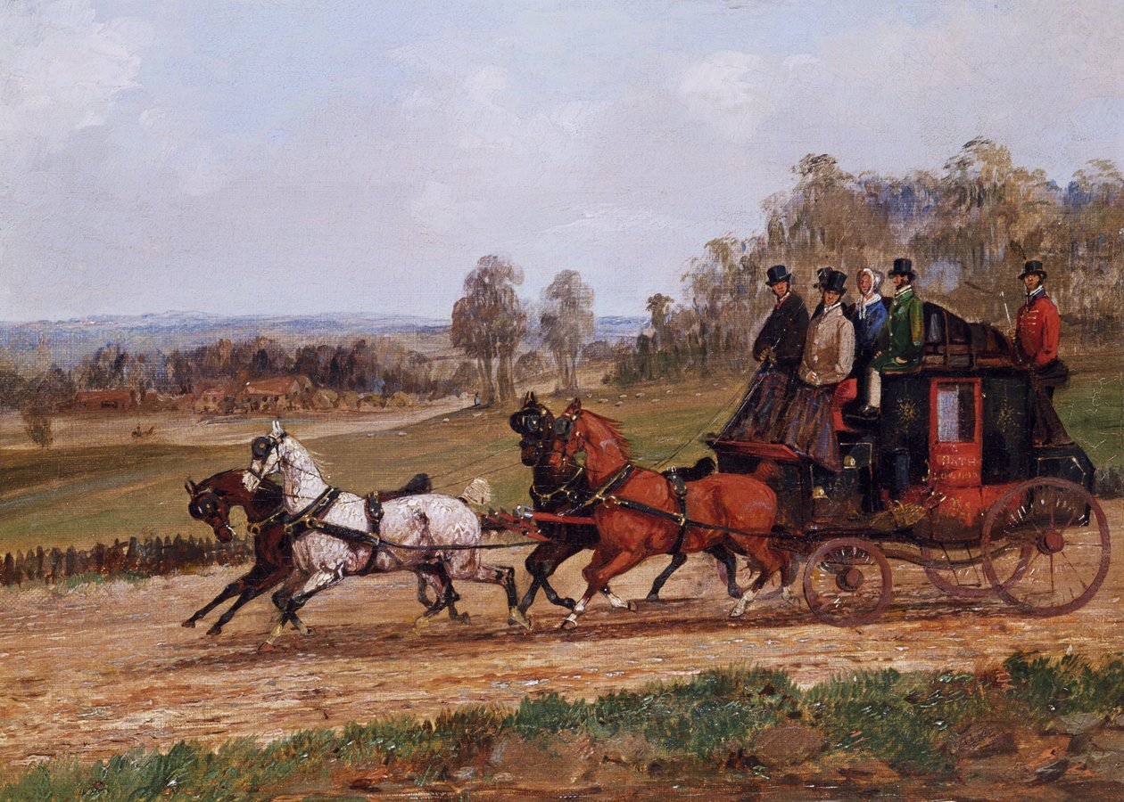 Coaching Scene af Henry Thomas Alken