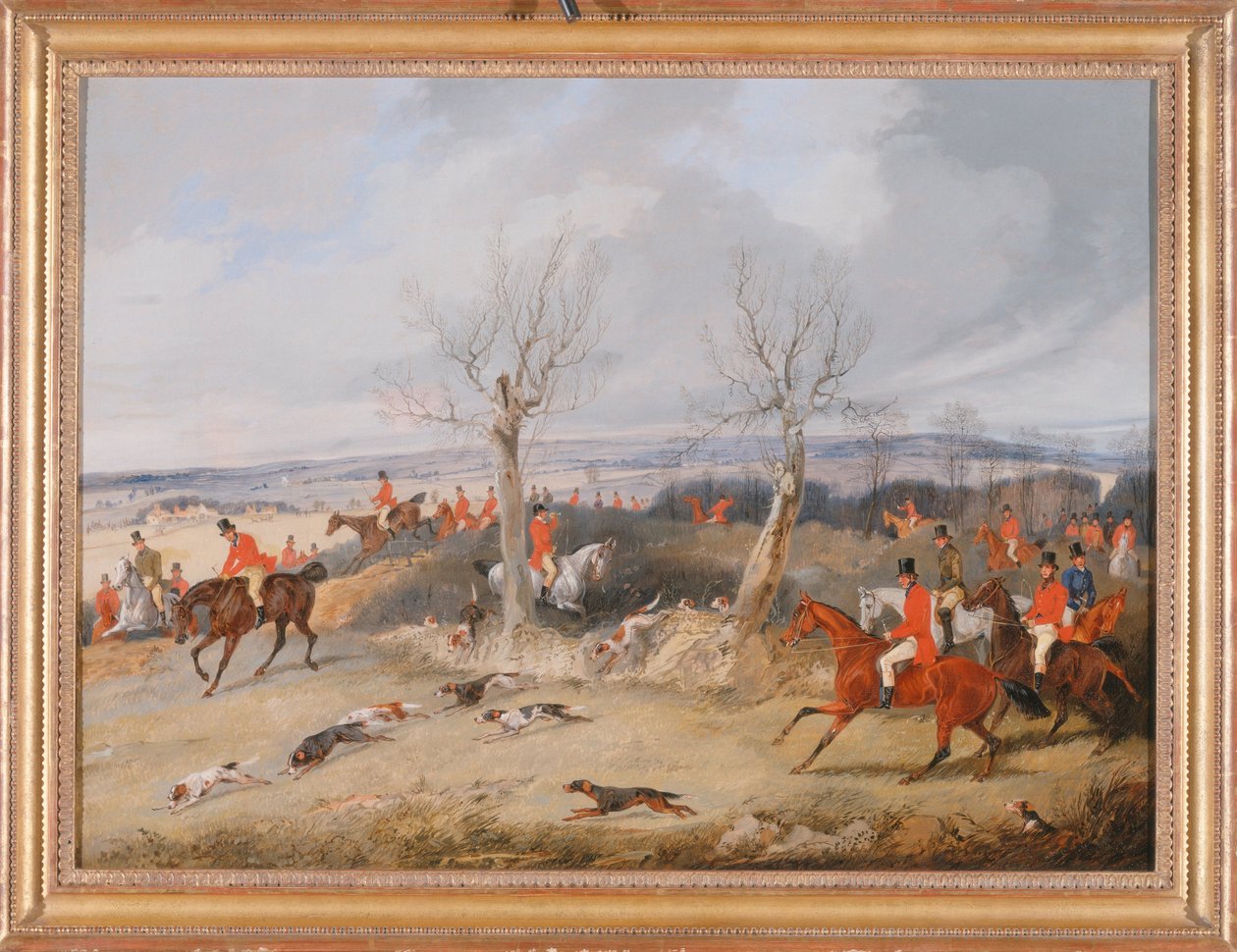Jagtscene- i fuld skrig af Henry Thomas Alken