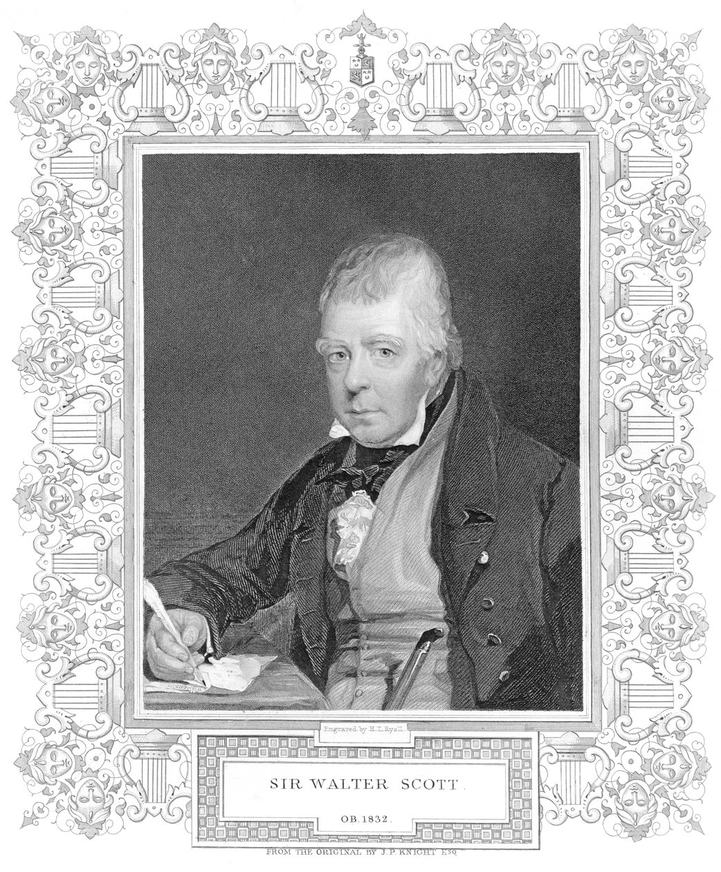 Portræt af Walter Scott af Henry Thomas Ryall