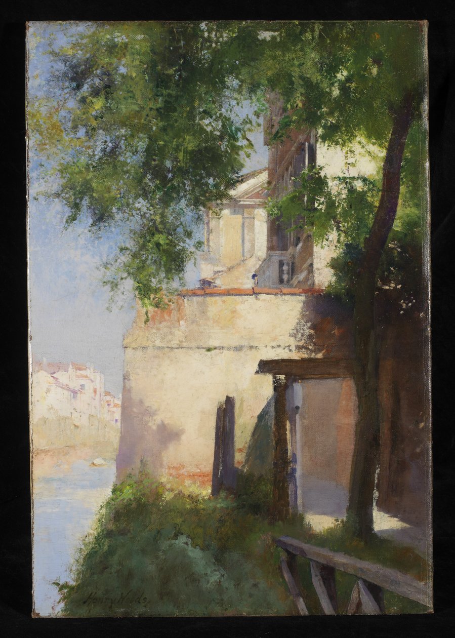 Udsigt over Venedig fra en terrasse af Henry Woods