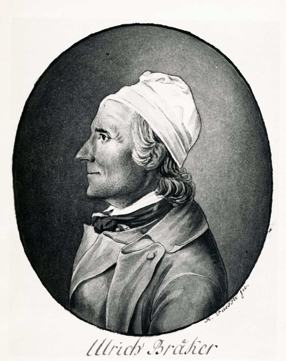 Portræt af Ulrich Braker (Nabis, Schweiz af Johann Heinrich Füssli