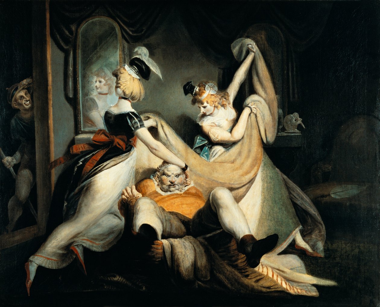 Falstaff i vasketøjskurven af Johann Heinrich Füssli