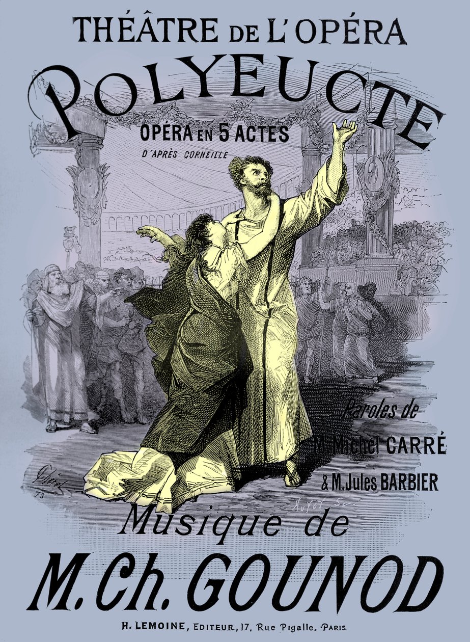 Opera "Polyeucte" af Gounod af Jean Le and workshop Noir