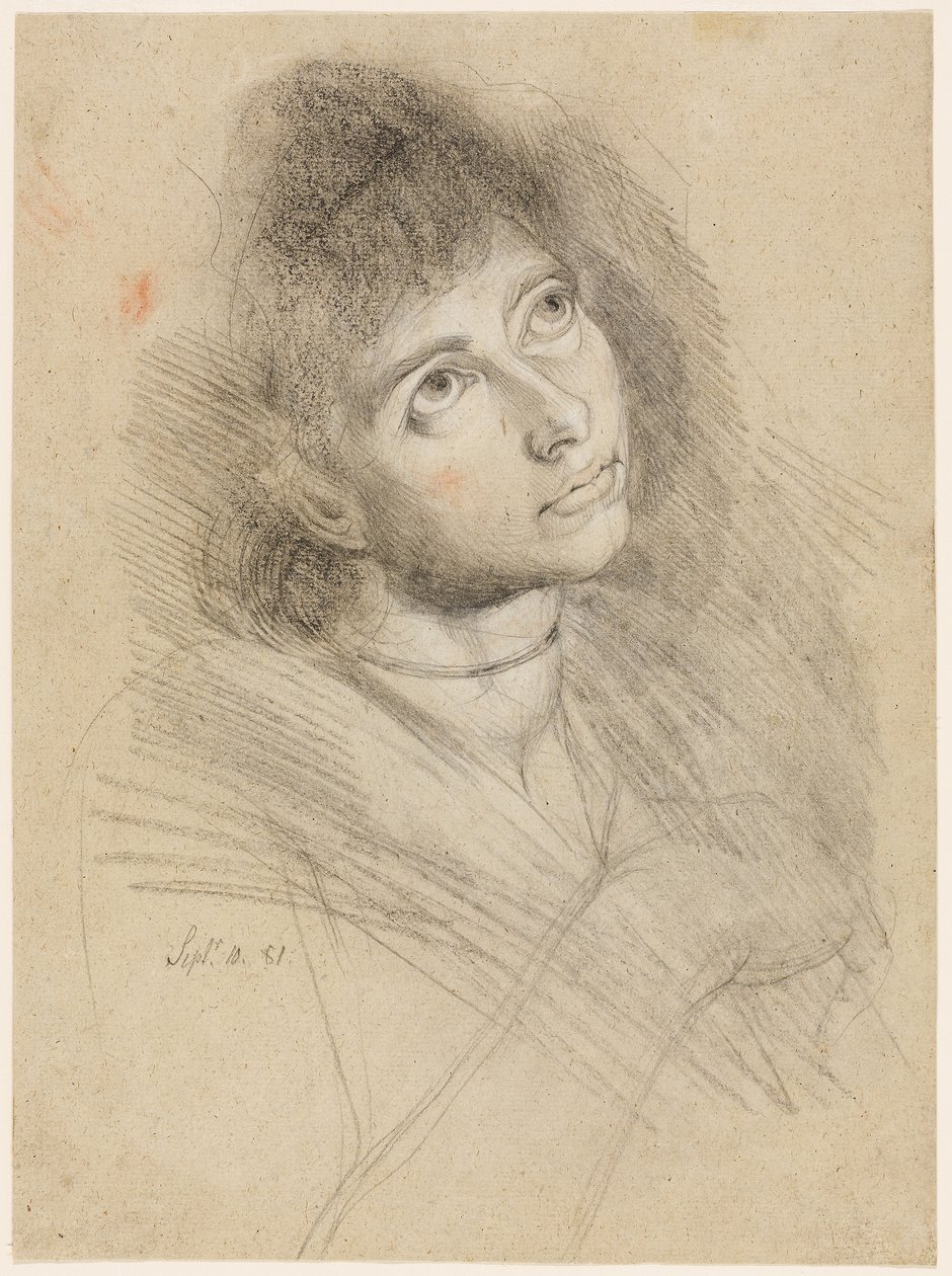 Portræt af en kvinde (Martha Hess) af Henry (1741 1825) Fuseli