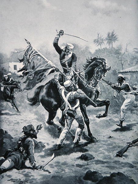 Lt Roberts vandt sit V.C., 2. januar 1858, illustration fra 