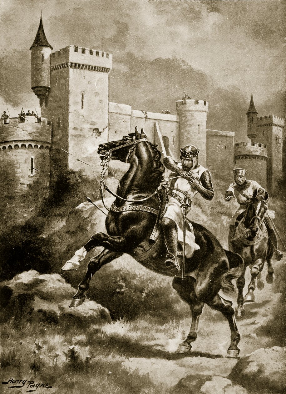 The Siege of Chaluz, illustration fra 