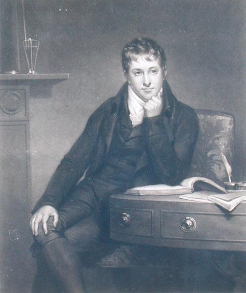 Sir Humphry Davy (1778-1829), graveret af S.W. Reynolds af Henry (after) Howard