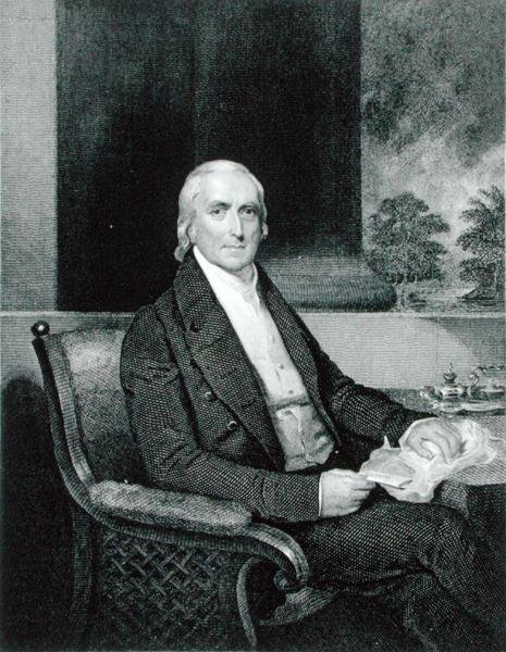 Philip Syng Physick (1768-1837) graveret af Richard W. Dodson (1812-67) (stik) af Henry (after) Inman