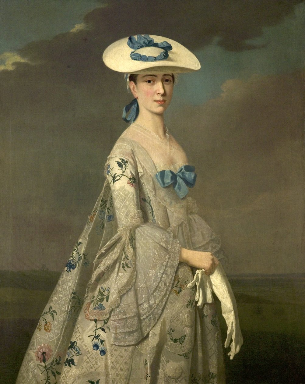 Miss Dixie, ca. 1750-55 (olie på lærred) af Henry (attr.to) Pickering