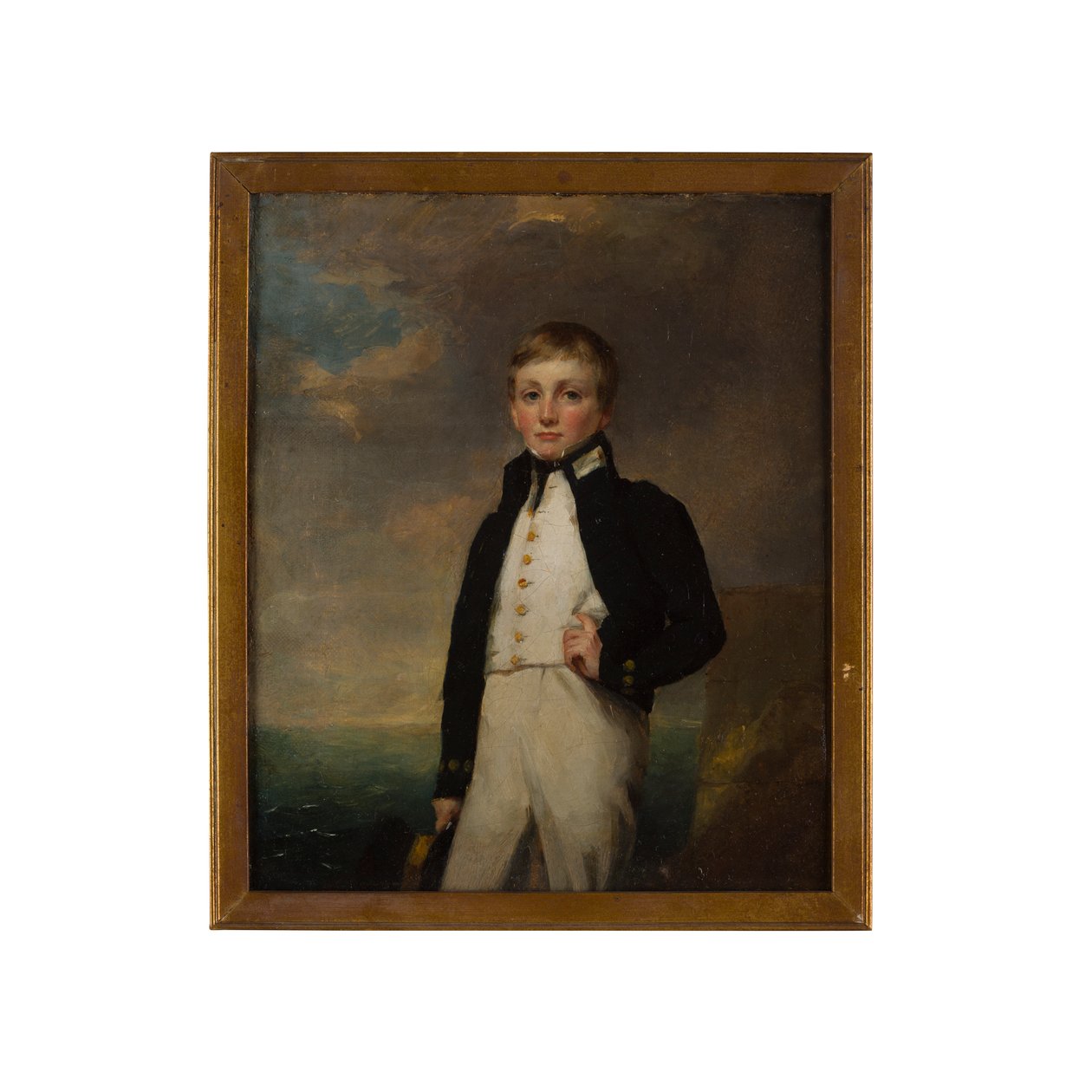 The Rolland Brothers: Robert i Naval Uniform (olie på lærred) af Henry (circle of) Raeburn