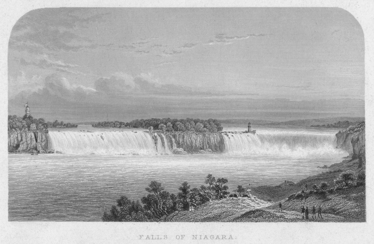 Falls of Niagara, midten af det 19. århundrede. af Henry Adlard