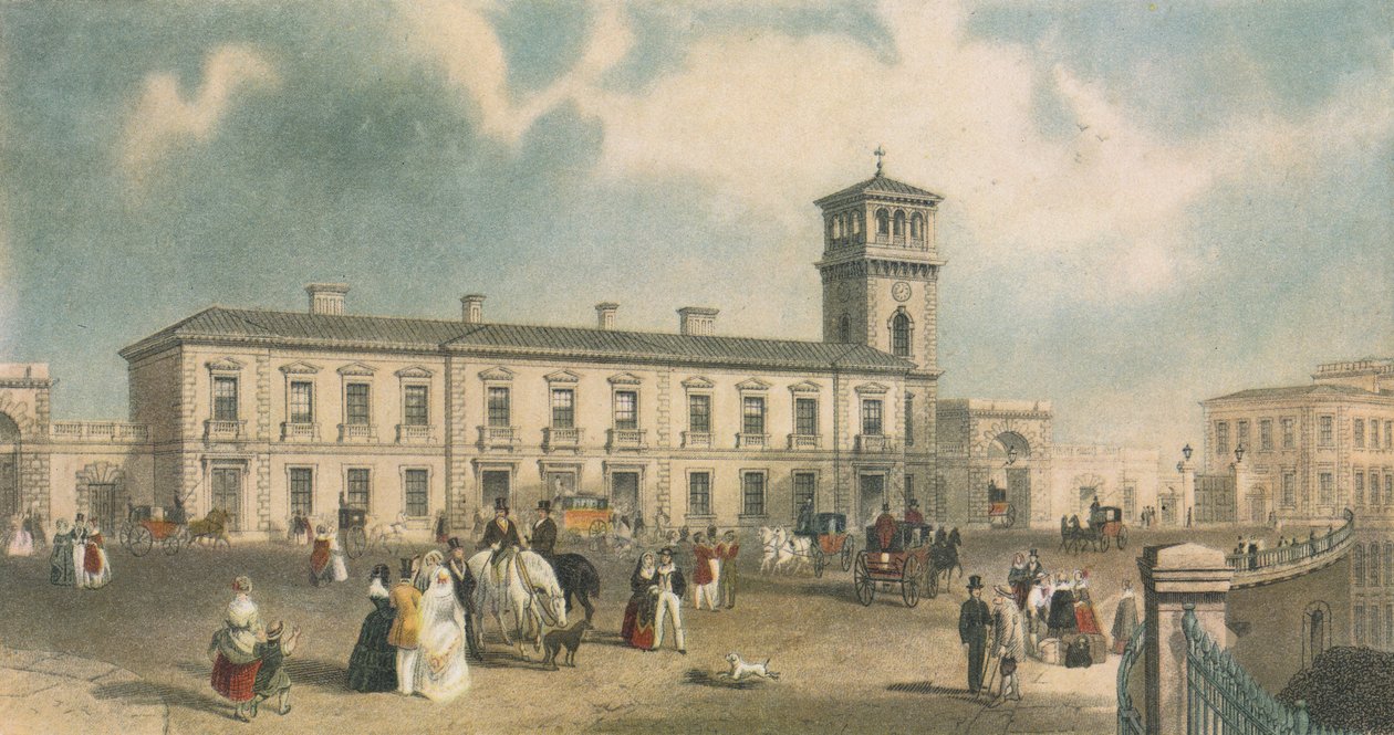 London Bridge Station, Bermondsey, London, 1845 af Henry Adlard