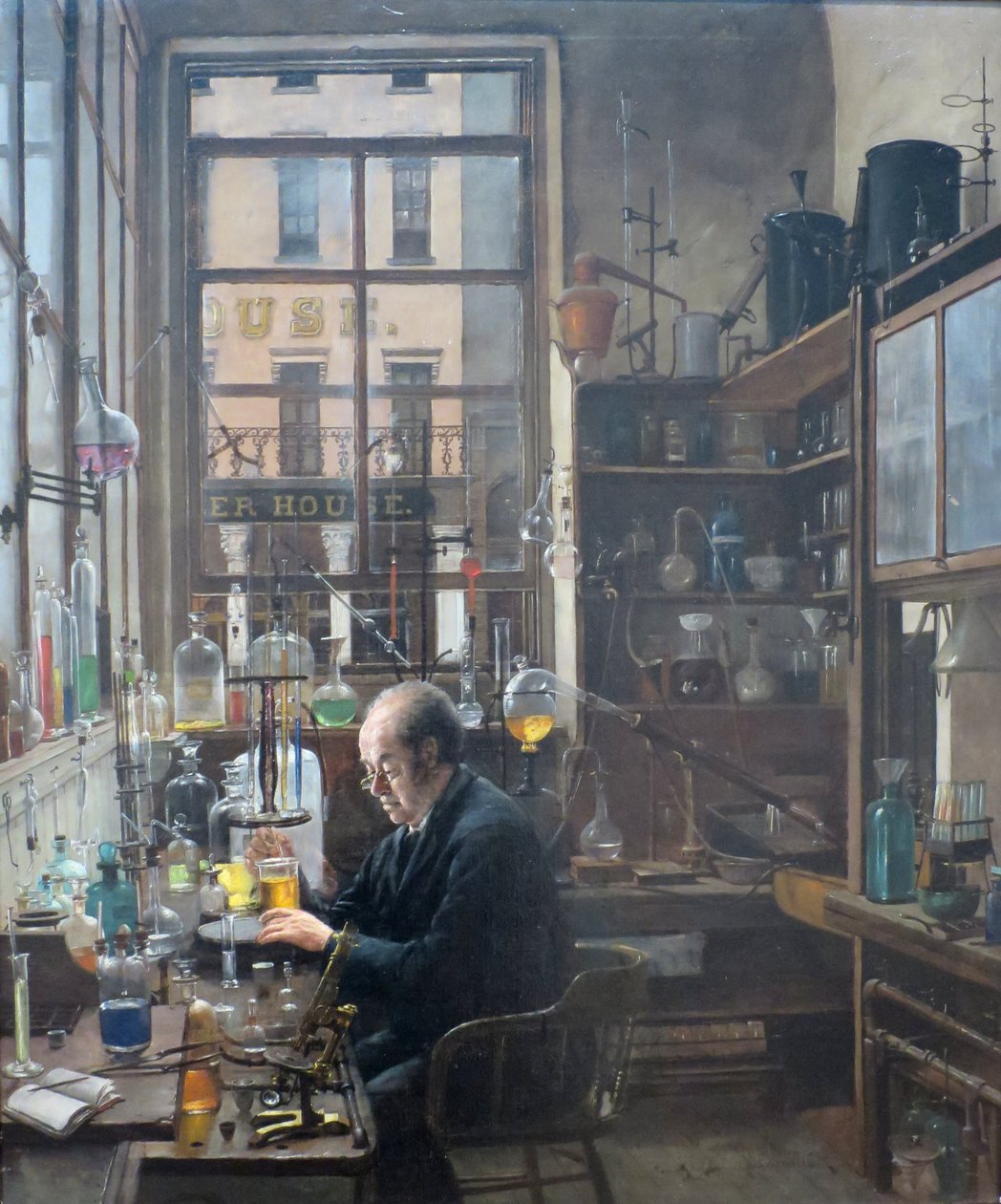 I laboratoriet af Henry Alexander, ca. 1885-87 af Henry Alexander