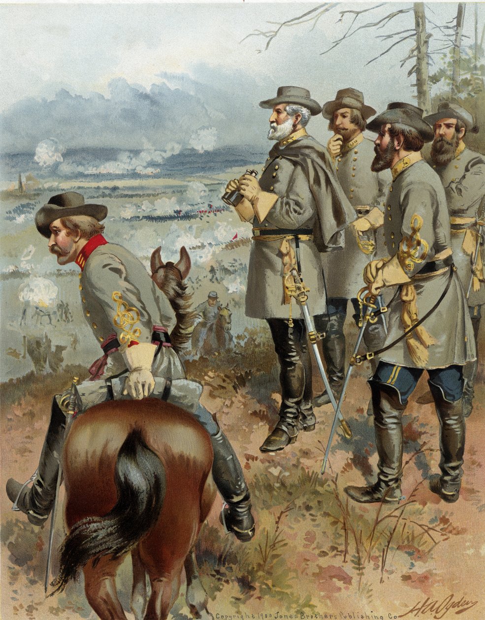 Gen. Robt. E. Lee i Fredericksburg, 13. december 1862, pub. 1900. af Henry Alexander Ogden