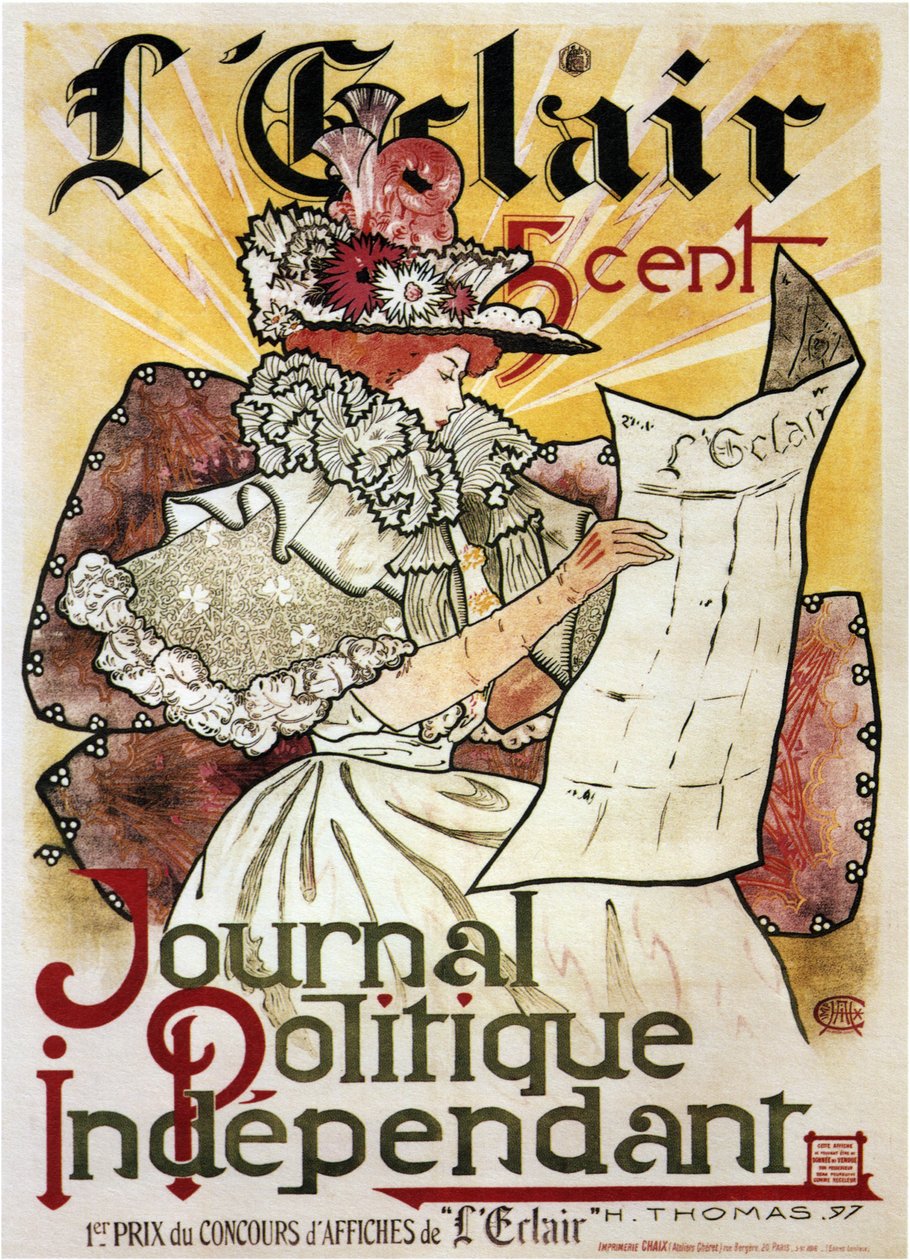 LEclair: Political Journal Independent Poster, 1897 af Henry Atwell Thomas