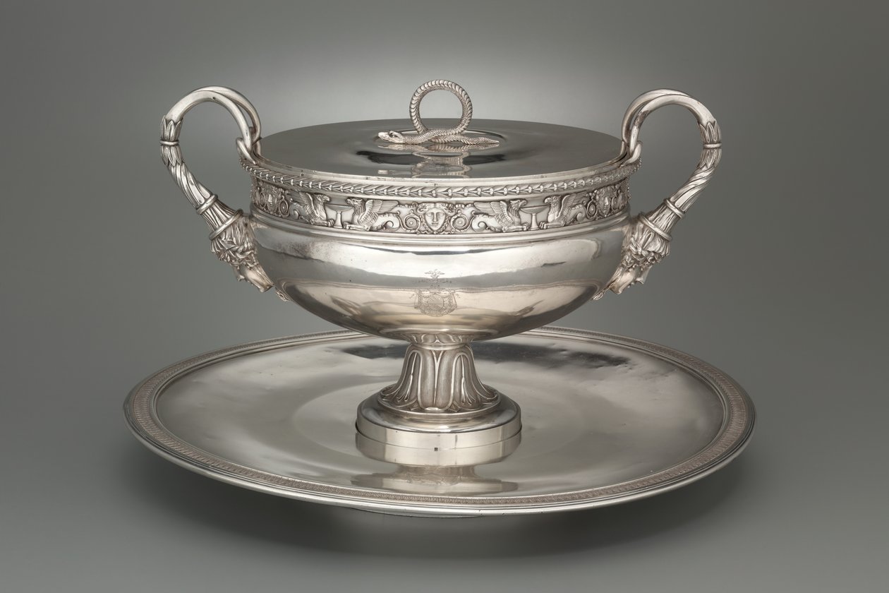 Dækket Terrin med Bakke, 1798-1809 af Henry Auguste