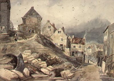 Gadescene, Robin Hoods Bay af Henry Barlow Carter