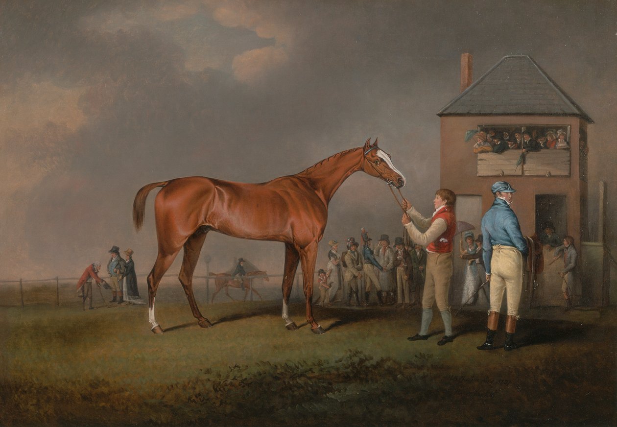 Quiz, efter hans sidste løb på Newmarket af Henry Bernard Chalon