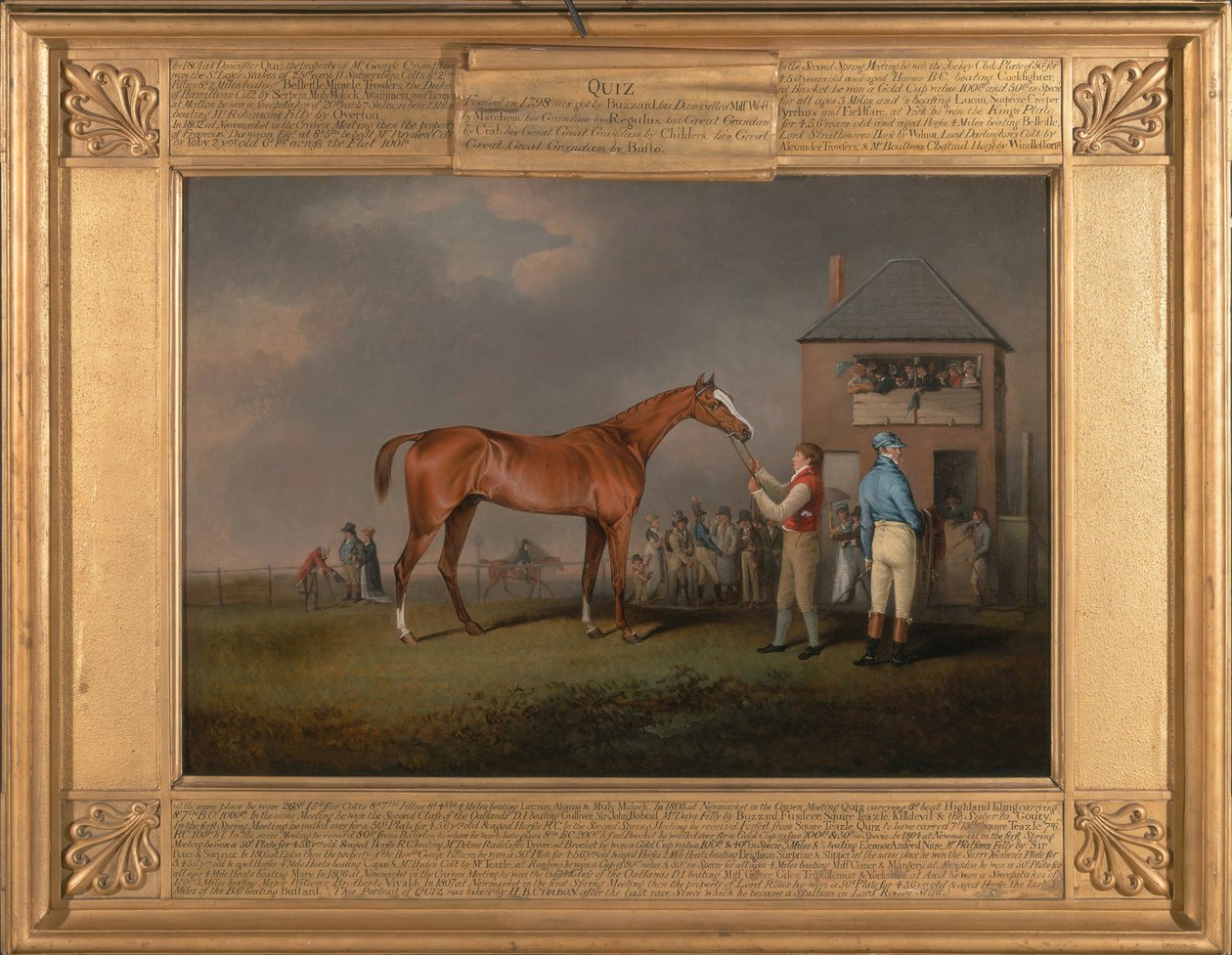 Quiz, efter hans sidste løb på Newmarket af Henry Bernard Chalon
