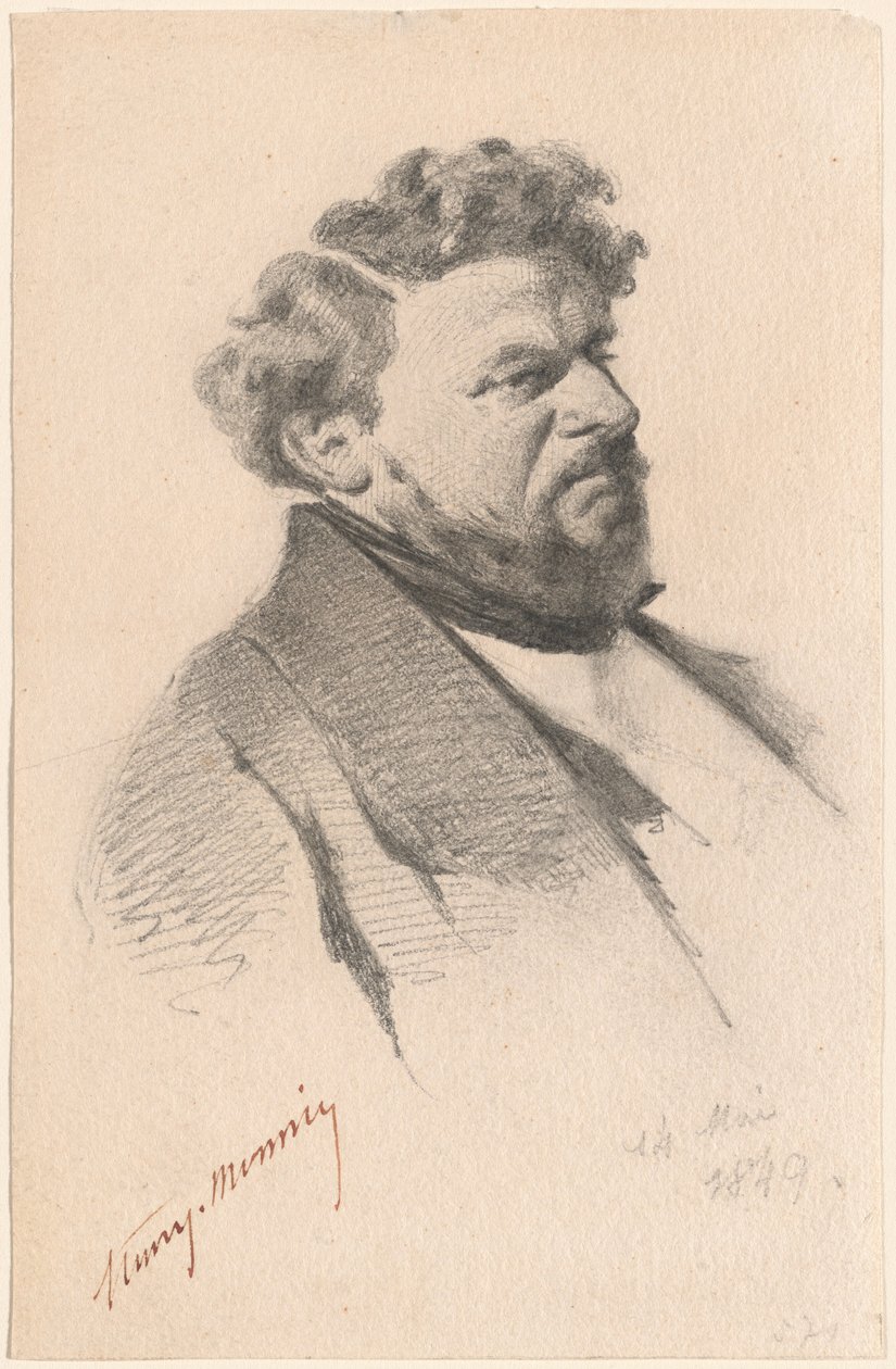 Portræt af en mand af Henry Bonaventure Monnier
