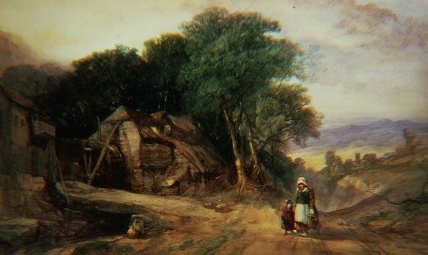 On the Borders of Dartmoor, ca. 1840 (akvarel på papir) af Henry Bright