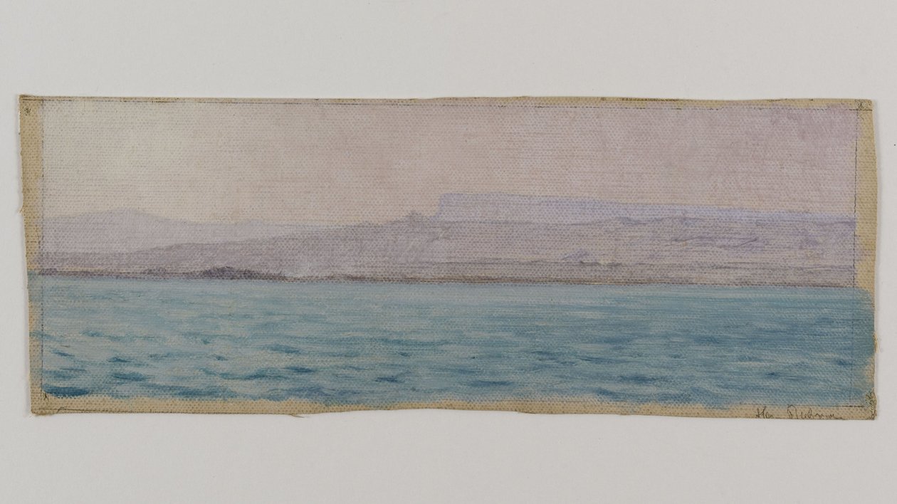 Nilens bred, Egypten, ca. 1891 (olie på lærred) af Henry Brokman Knudsen