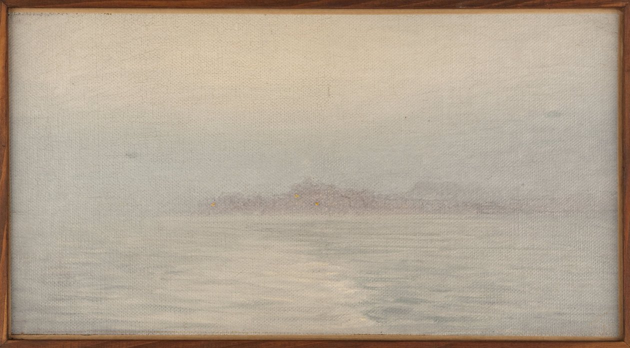 Tåge på havet, ca. 1911 (olie på lærred) af Henry Brokman Knudsen