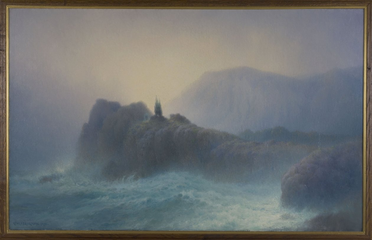 Tombeau du marin (romantisk stil), i 1910 (olie på lærred) af Henry Brokman Knudsen