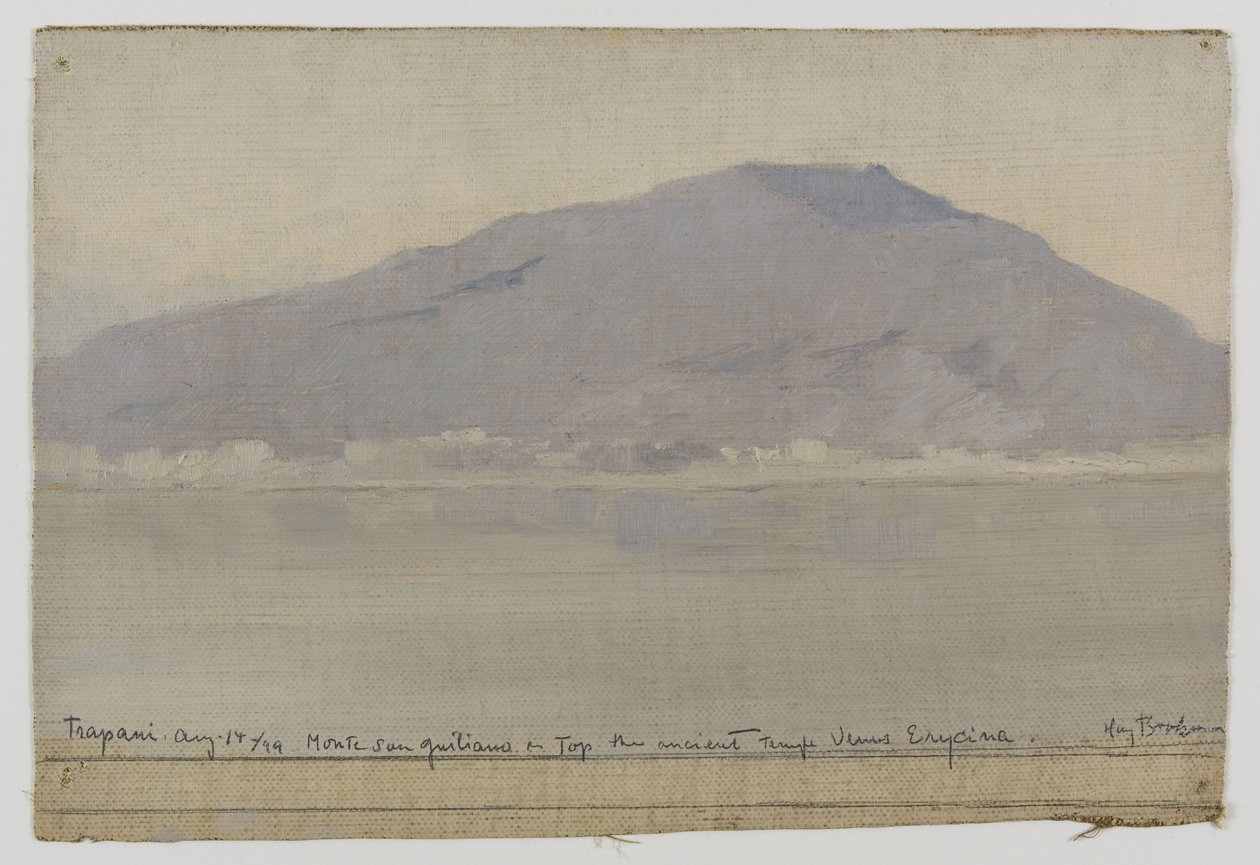 Trapani, Monte San Giuliano (Sicilien), i 1899 (olie på lærred) af Henry Brokman Knudsen