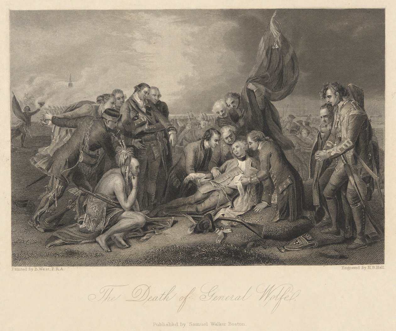 General Wolfes død af Henry Bryan Hall I