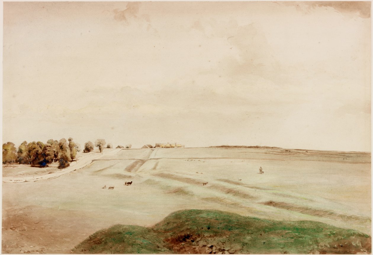 Down Hill, Northumberland (kropsfarve) af Henry Burdon Richardson