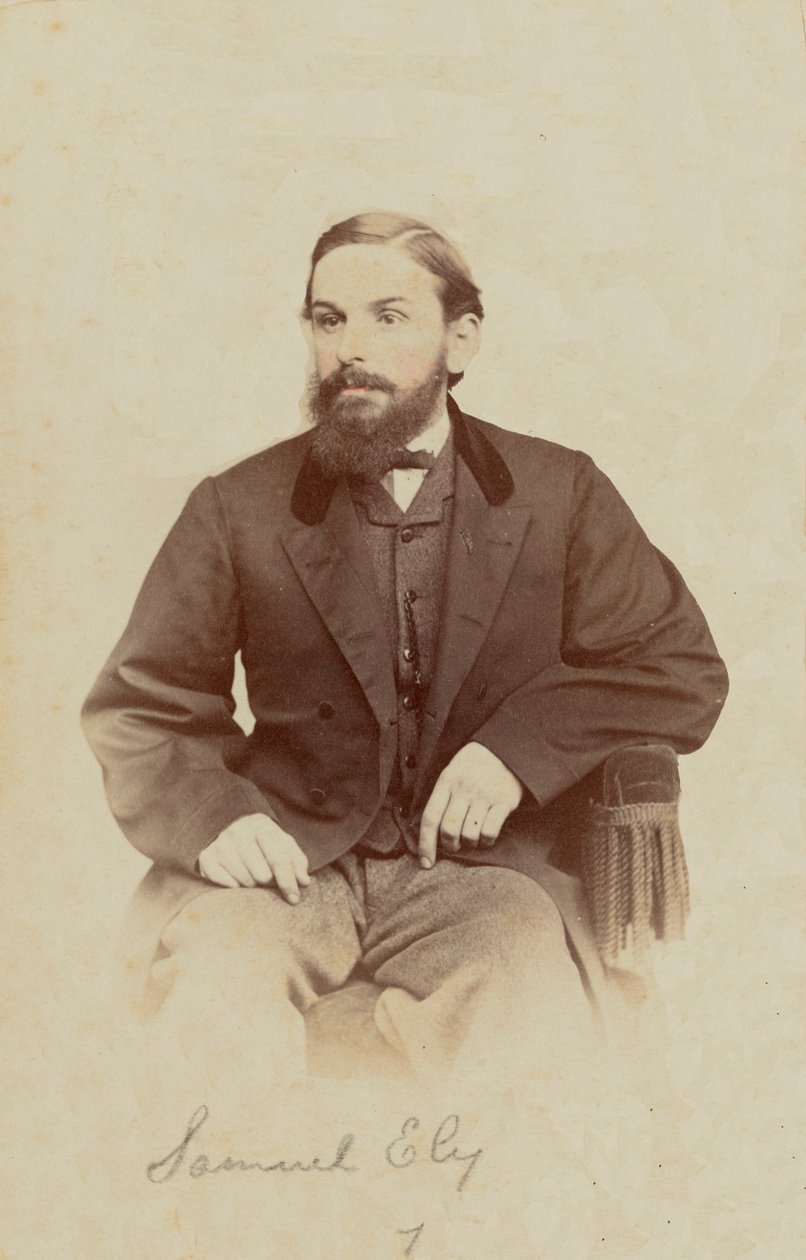 Carte-de-visite portræt af Samuel Ely, 1862-1869. af Henry C. Phillips