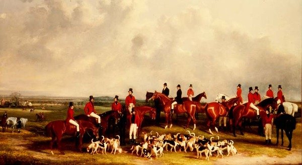 The Meet of the Buck Hounds, ca. 1845 af Henry Calvert
