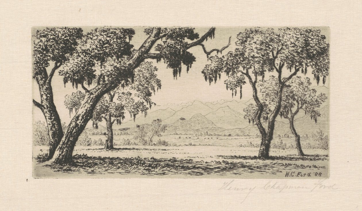 Californien Landskab af Henry Chapman Ford