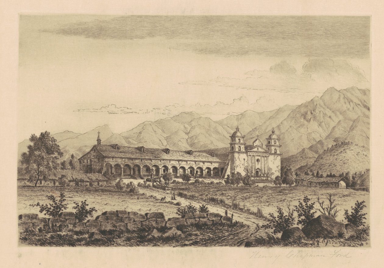 Mission Santa Barbara af Henry Chapman Ford