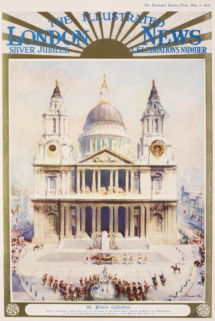 Sølvjubilæum for kong George V i St Paul