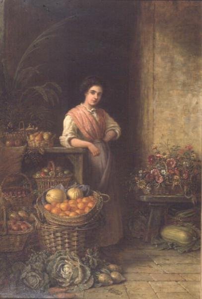 En ung frugtsælger af Henry Charles Bryant