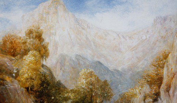 In the Hills, ca. 1850 (olie på panel) af Henry Clarence Whaite