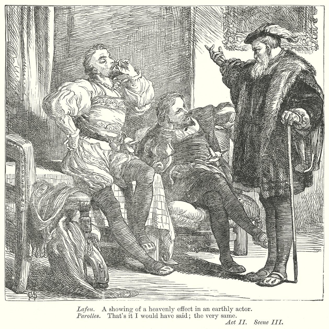 Alt er godt, når enden er god (gravering) af Henry Courtney (after) Selous