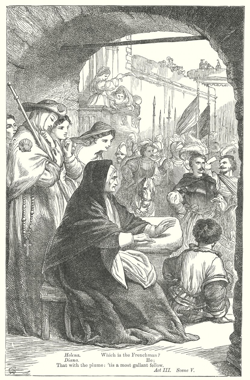 Alt er godt, når enden er god (gravering) af Henry Courtney (after) Selous