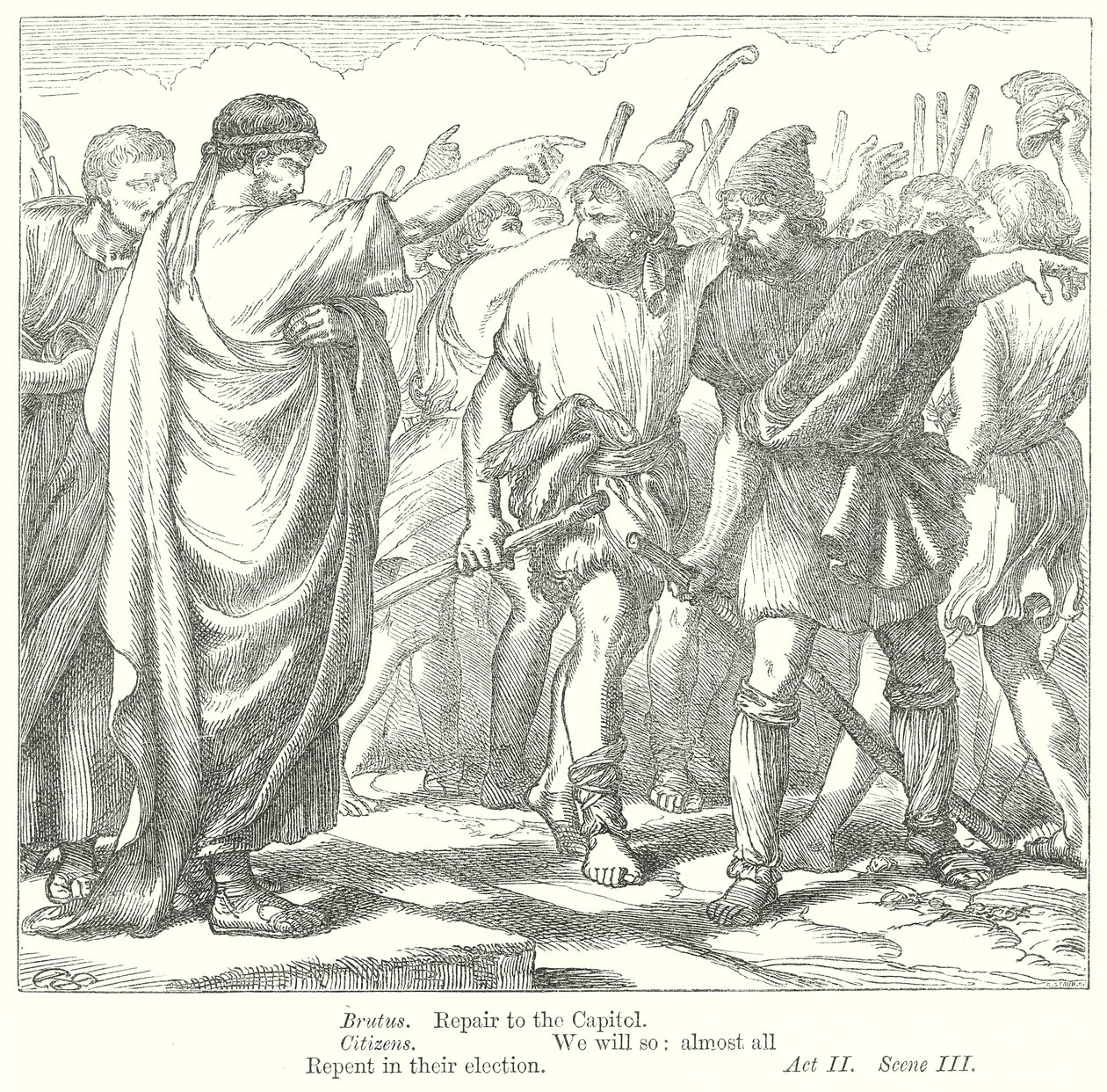 Coriolanus (kobberstik) af Henry Courtney (after) Selous