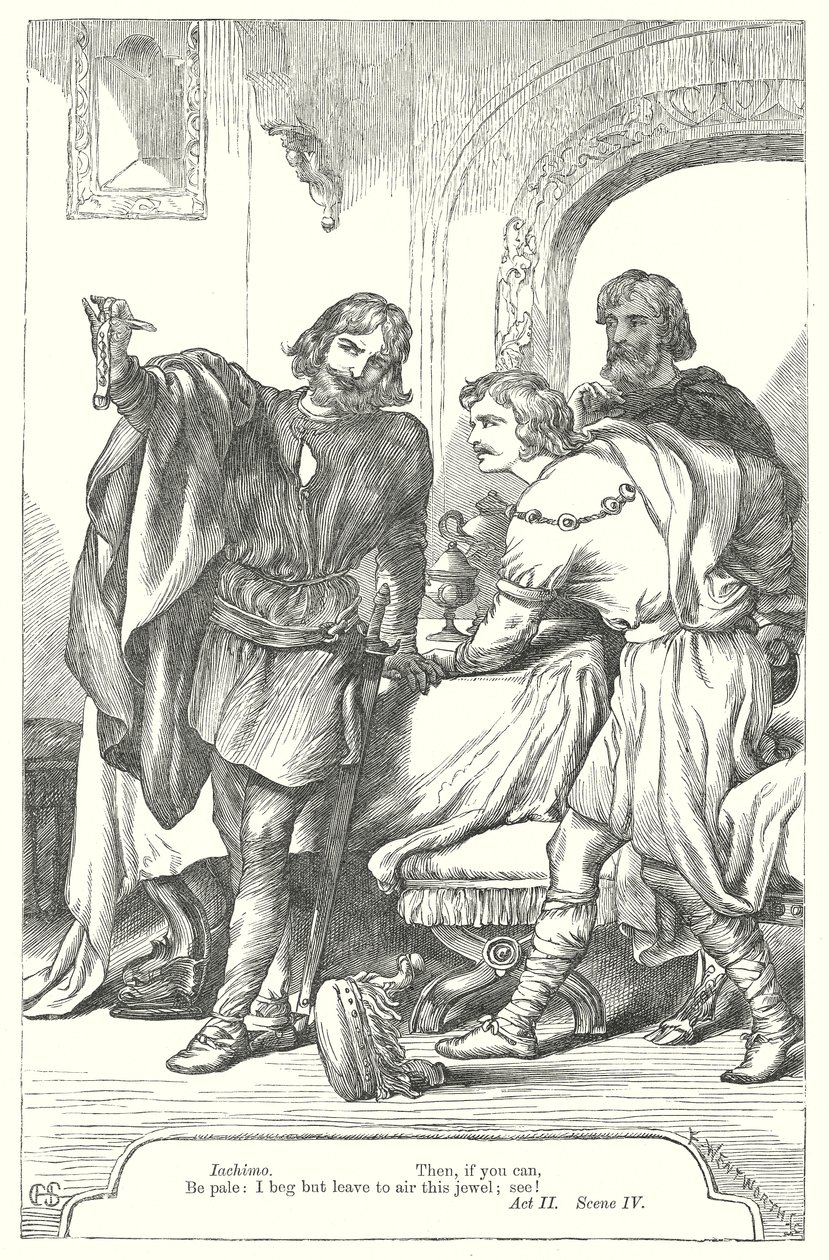 Cymbeline (kobberstik) af Henry Courtney (after) Selous