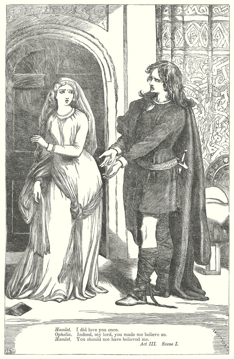 Hamlet (kobberstik) af Henry Courtney (after) Selous