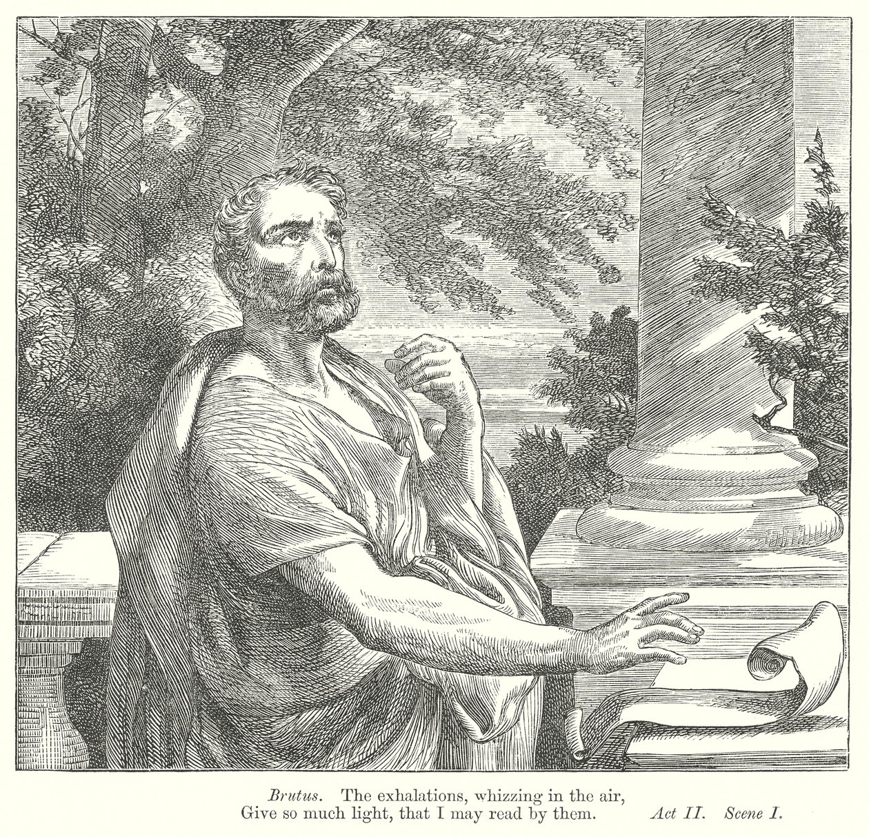 Julius Cæsar (kobberstik) af Henry Courtney (after) Selous
