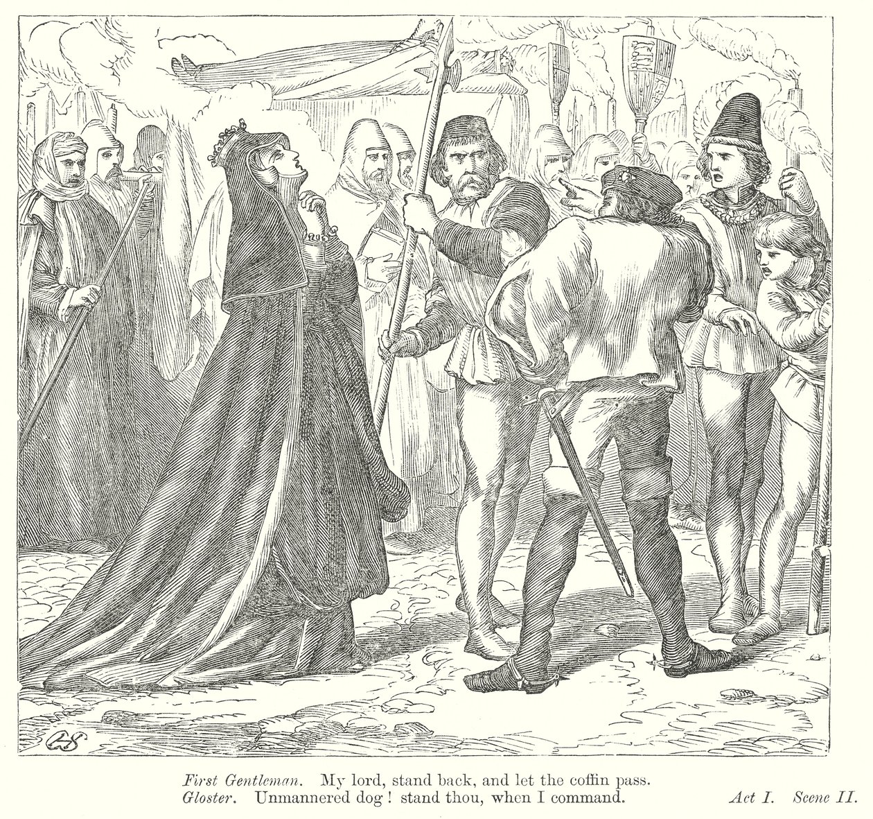 Kong Richard III (kobberstik) af Henry Courtney (after) Selous