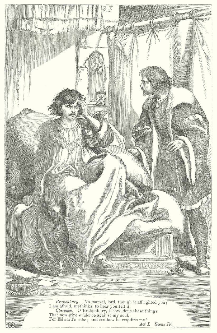Kong Richard III (kobberstik) af Henry Courtney (after) Selous